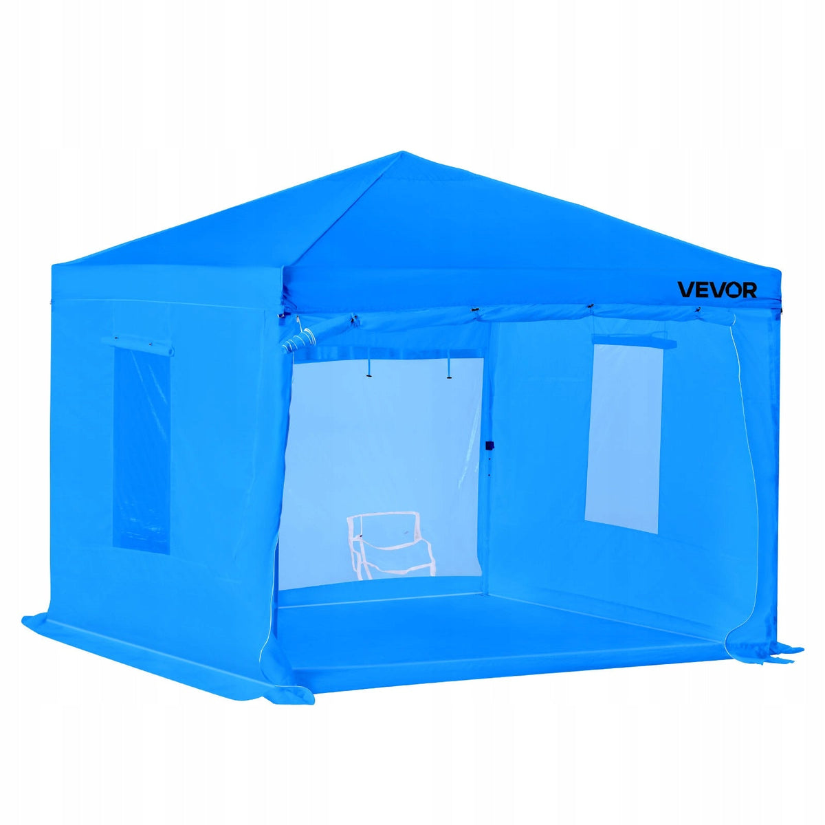 VEVOR PORTABLE PAINT BOOTH 293X293X181 CM STURDY FOLDING TENT