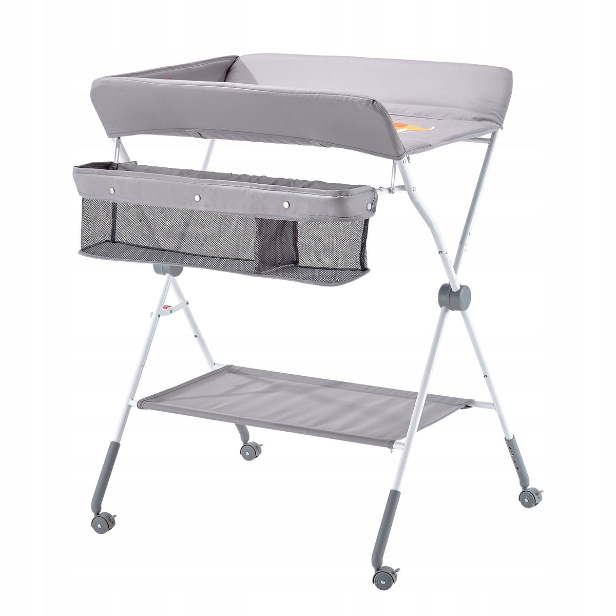 VEVOR FOLDABLE CHANGING TABLE WITH HEIGHT ADJUSTMENT AND 2 DRAWERS, STURDY