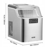 VEVOR PREMIUM ICE MAKER 24 CUBES IN 15 MINUTES 20 4 KG STEEL