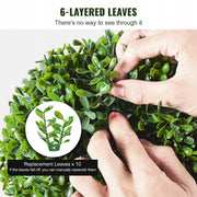 VEVOR ARTIFICIAL BOXWOOD TOPIARY 122CM 2-PIECE PREMIUM SET INDOOR DECORATION