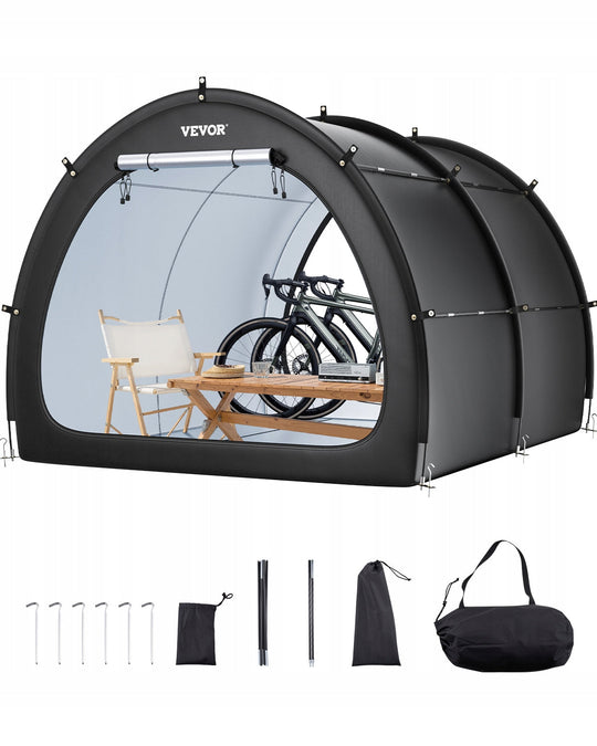VEVOR BIKE TENT FOR 5 BIKES SPACIOUS WATERPROOF WITH VENTILATION