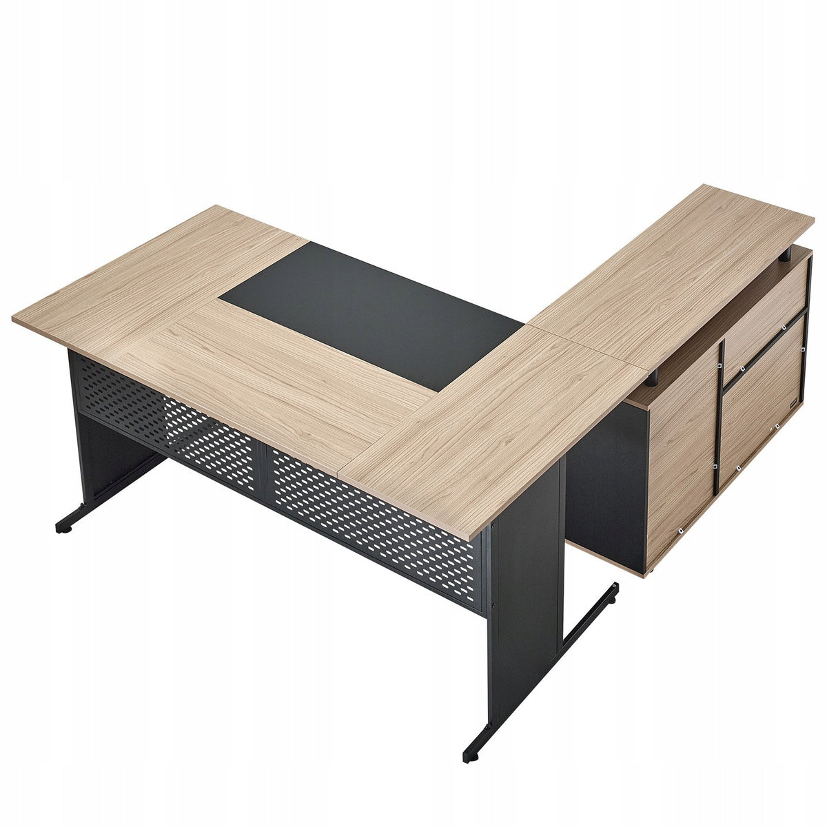 OFFICE DESK VEVOR L SHAPED LARGE DRAWERS STURDY MODERN