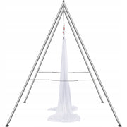PROFESSIONAL VEVOR AERIAL YOGA HAMMOCK WITH FRAME 6 X 2.6 M WHITE