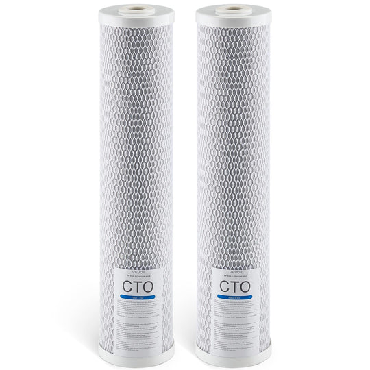 VEVOR 2-PACK REPLACEMENT WHOLE HOUSE WATER FILTER CARTRIDGES CTO CARBON BLOCK