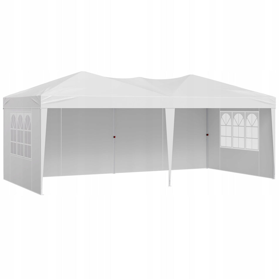 VEVOR GAZEBO 5.9X2.96X2.65M AWNING GARDEN TENT WITH PREMIUM SIDEWALLS