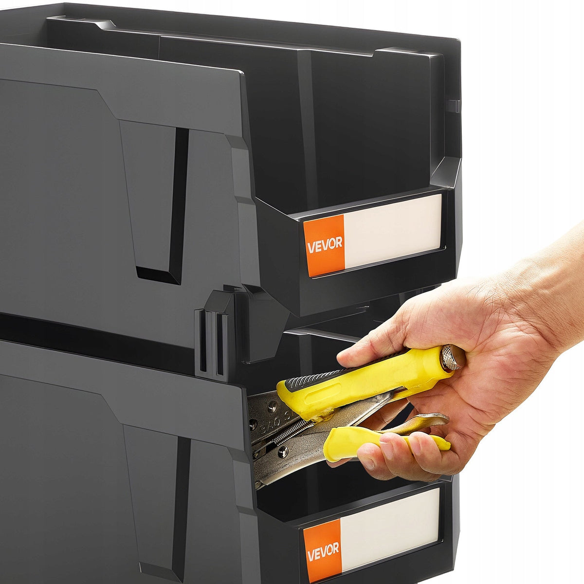 VEVOR PROFESSIONAL STACKABLE BOXES 377X215X180 MM 6 PIECES
