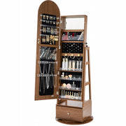 VEVOR 360 ROTATING JEWELRY CABINET WITH MIRROR 1655 MM PREMIUM ORGANIZER
