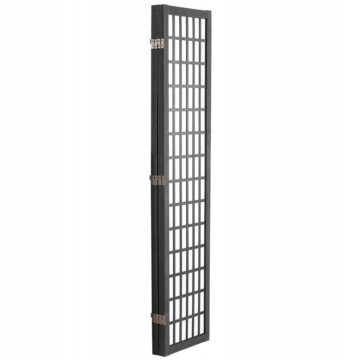 VEVOR 4-PANEL JAPANESE FOLDING WOODEN ROOM DIVIDER BLACK