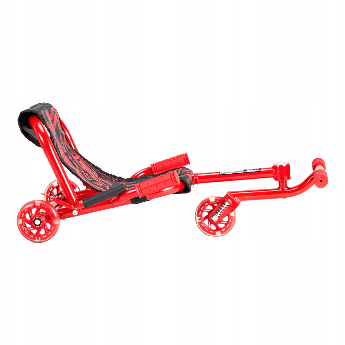 VEVOR DRIFTER TRIKE THREE-WHEELED SCOOTER 60 KG ADJUSTABLE STRONG RED