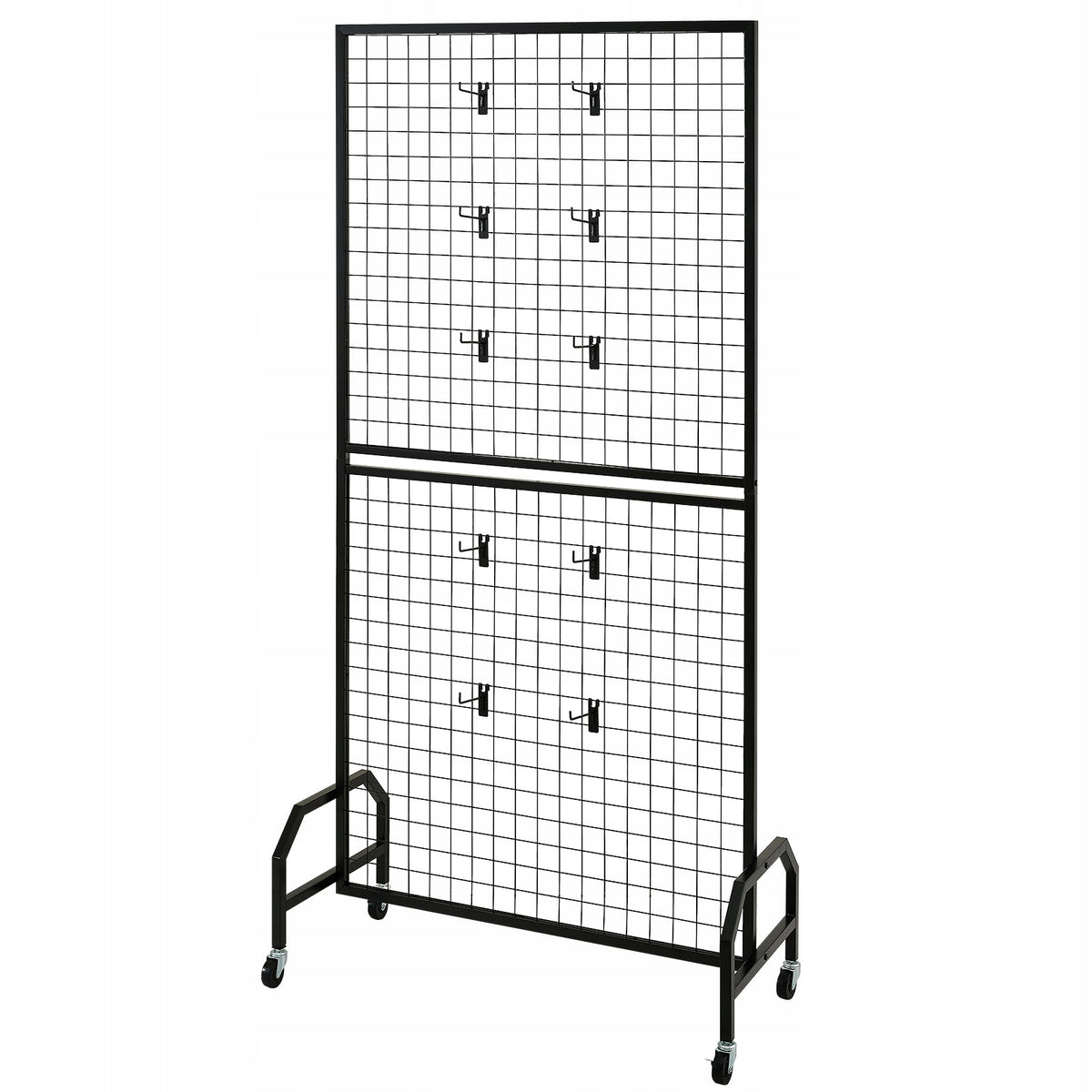 PREMIUM VEVOR GRID WALL PANELS 2 PCS 898X1798MM STAND WITH WHEELS
