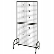 PREMIUM VEVOR GRID WALL PANELS 2 PCS 898X1798MM STAND WITH WHEELS