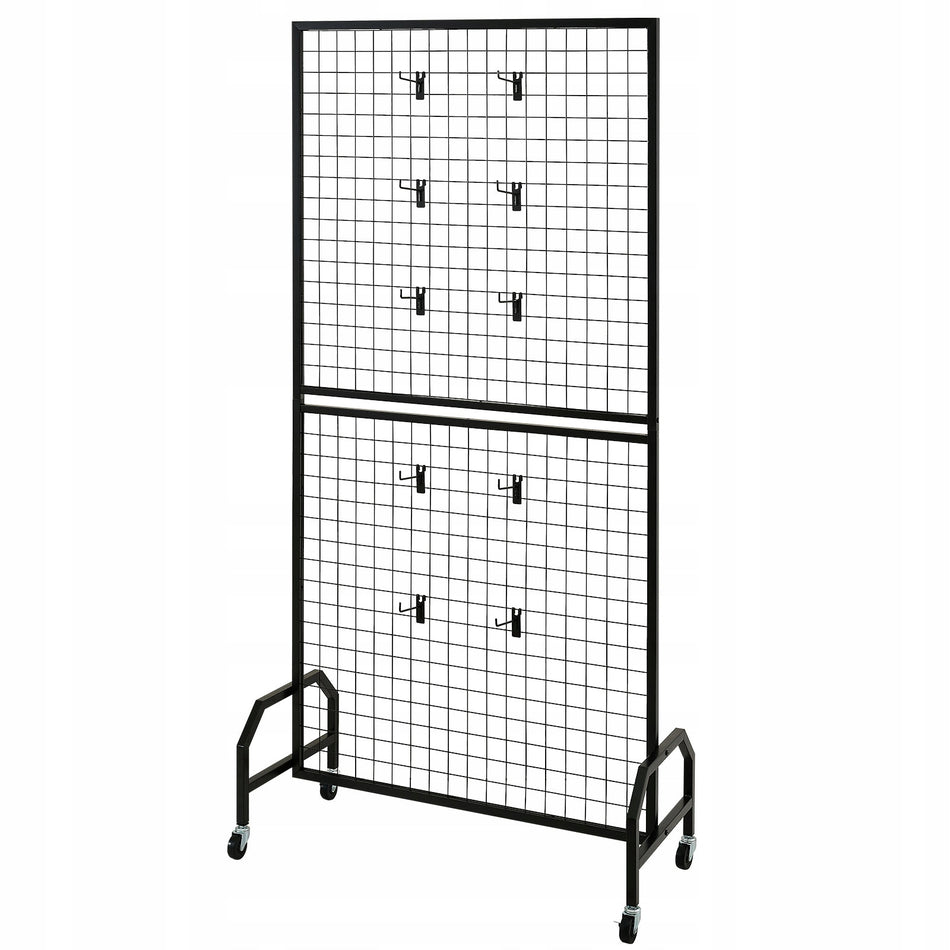 PREMIUM VEVOR GRID WALL PANELS 2 PCS 898X1798MM STAND WITH WHEELS