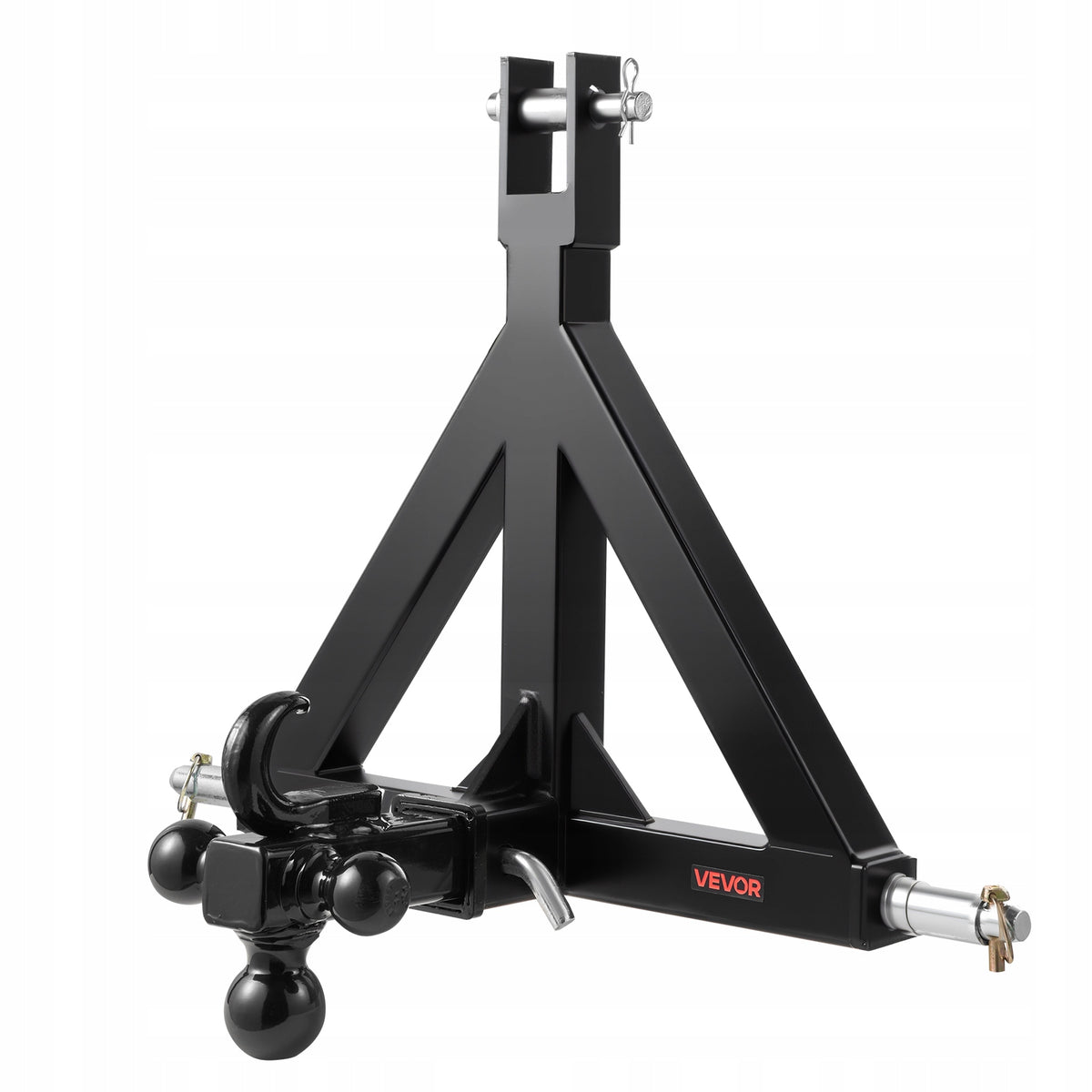 VEVOR 3-Point 2 Inch Receiver Hitch with 3 Balls, Solid and Durable