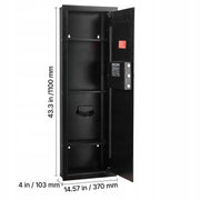 VEVOR WALL SAFE WITH PASSWORD AND KEY STRONG STEEL WITH ALARM AND SHELVES