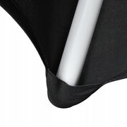 VEVOR 50 PCS FOLDING CHAIR COVERS ELASTIC SPANDEX BLACK