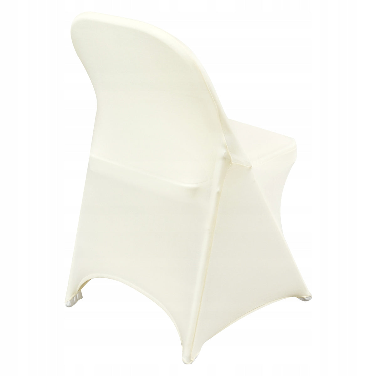 VEVOR FOLDING CHAIR COVERS 50PCS ELASTIC SPANDEX OFF-WHITE