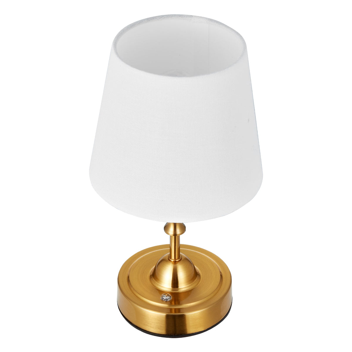 VEVOR CORDLESS TABLE LAMP WITH FABRIC SHADE 3 BRIGHTNESS LEVELS