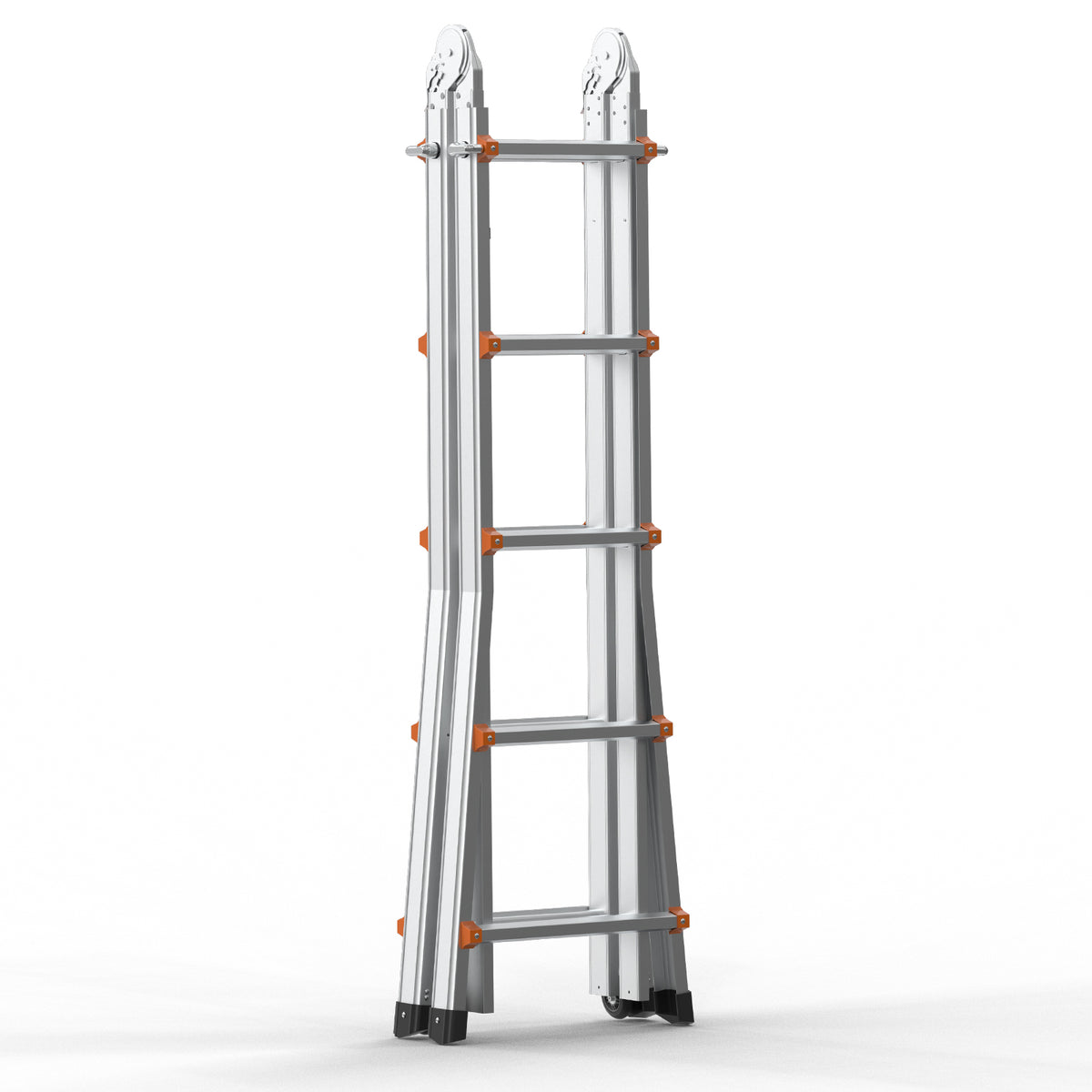 VEVOR TELESCOPIC LADDER A-FRAME 5.1M ALUMINUM COMPACT STRONG 150KG