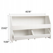 VEVOR CHILDREN'S WOODEN BOOKSHELF WITH STORAGE SPACE
