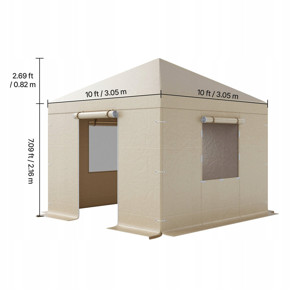 VEVOR PROFESSIONAL 3.05X3.05M WATERPROOF WINTER GAZEBO COVER