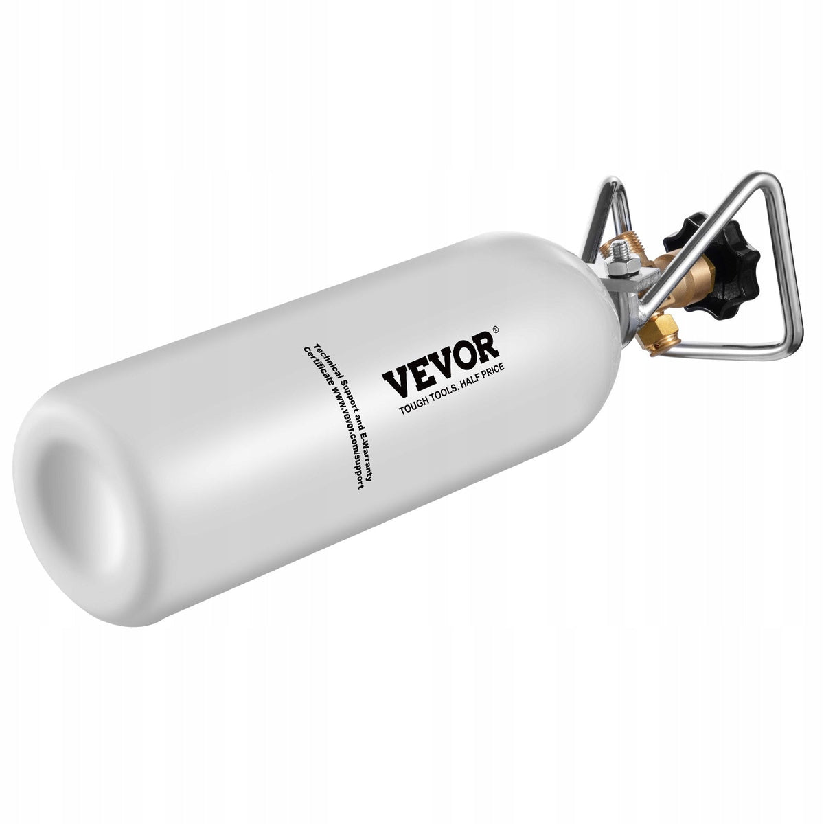 CO2 CYLINDER VEVOR 2 KG ALLOY STEEL GREY BRASS VALVE BEST