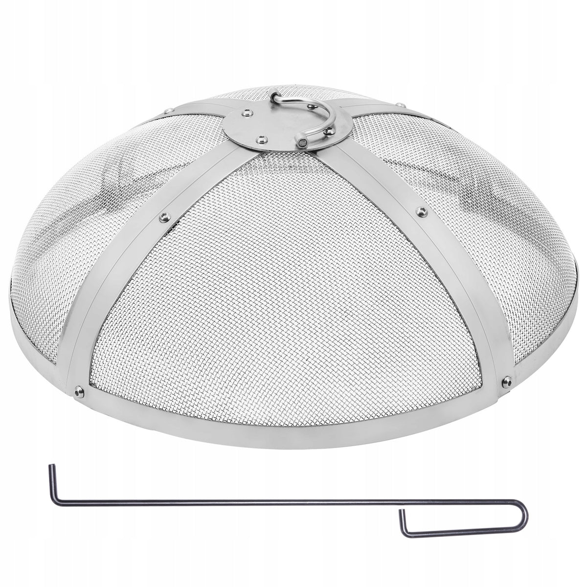 VEVOR FIRE PIT SPARK SCREEN 508MM X 160MM STAINLESS STEEL