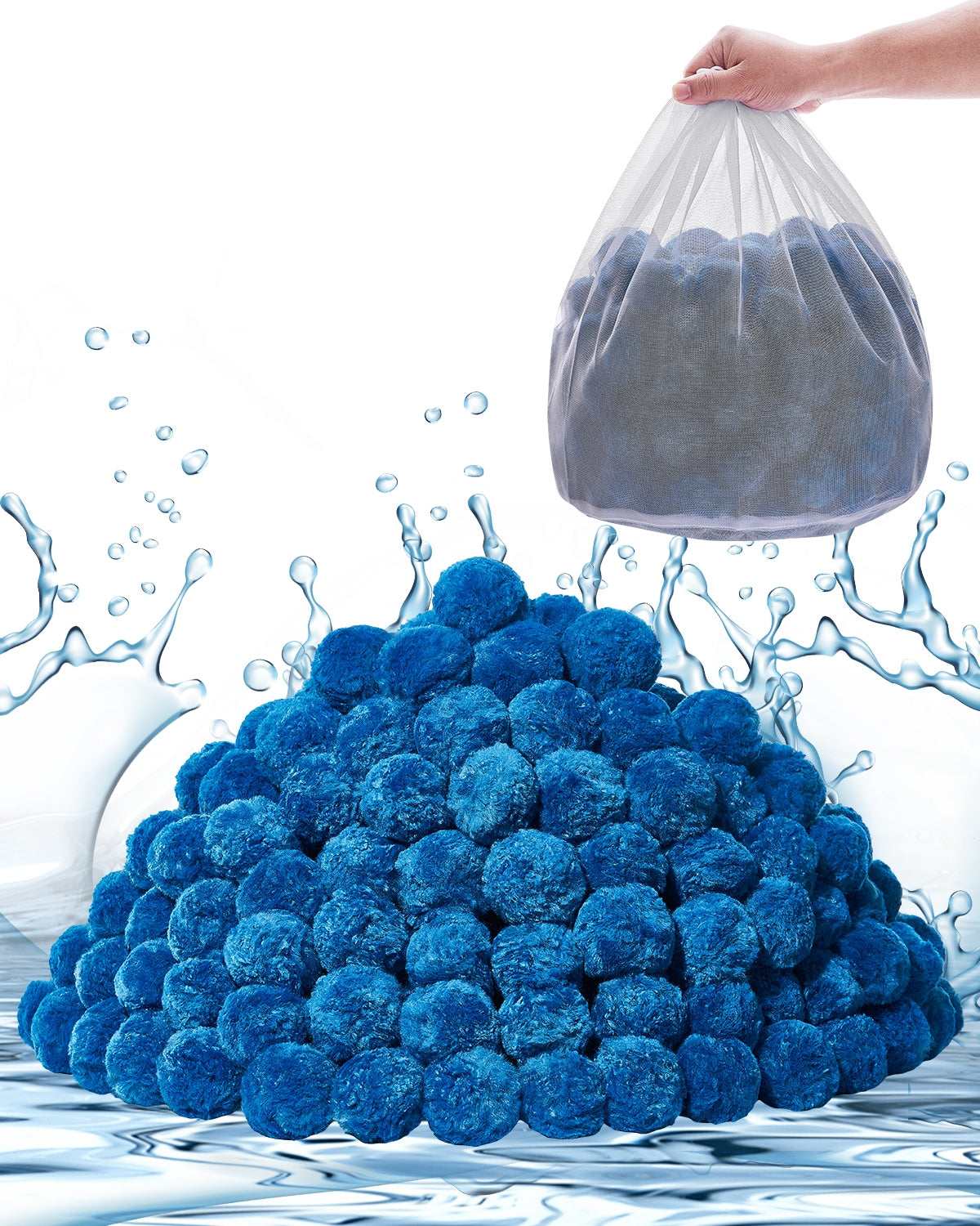 VEVOR BLUE PREMIUM FILTER BALLS FOR SAND FILTERS 1.83 KG