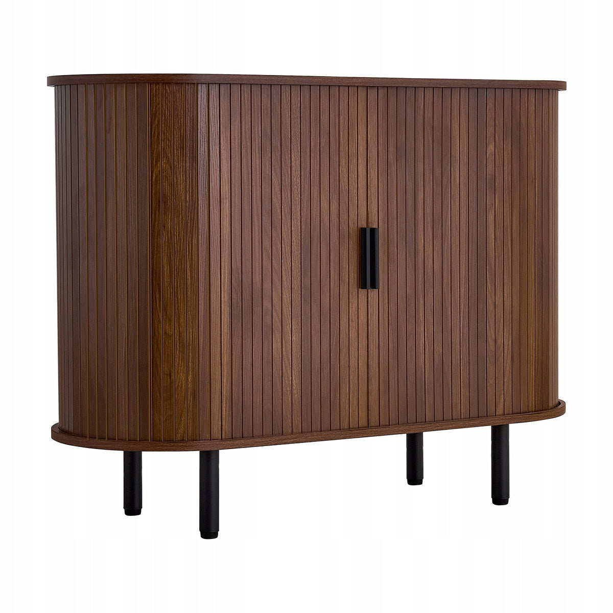 VEVOR KITCHEN CABINET WITH 2 SLIDING DOORS WALNUT BLACK STURDY