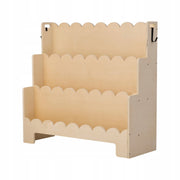 VEVOR MONTESSORI BOOKSHELF FOR KIDS 3-TIER WITH WAVY STRONG