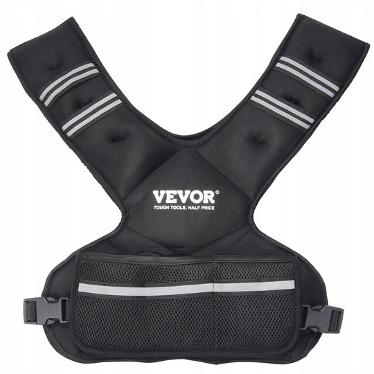 VEVOR ADJUSTABLE WEIGHTED VEST 9-14.5 KG WITH 6 NEOPRENE WEIGHTS