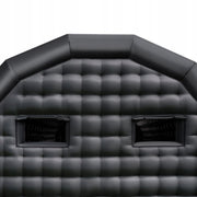 VEVOR 8X6X4M INFLATABLE PARTY TENT BLACK WITH 1100W PREMIUM BLOWER