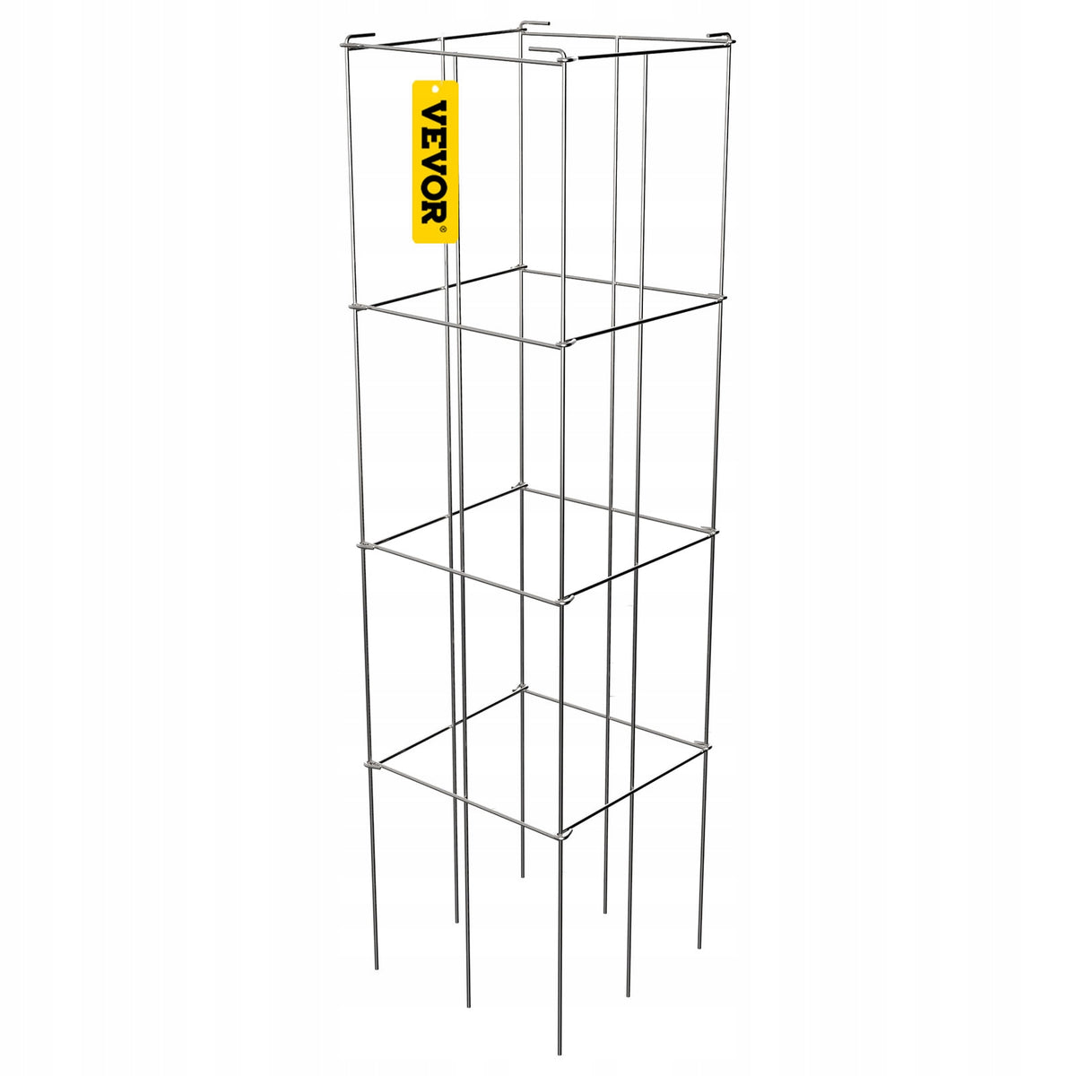 VEVOR Professional Tomato Cages 30x30x117 cm, 5 PCS, Heavy-Duty Steel