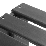 VEVOR ADIRONDACK CHAIR FOLDING FOOTREST HDPE 475X500X330MM BLACK
