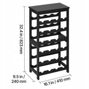 VEVOR 24 BOTTLE 6-TIER FREESTANDING PROFESSIONAL WINE RACK