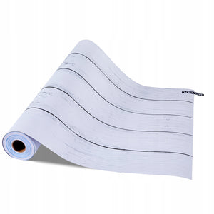 VEVOR SELF-ADHESIVE WALLPAPER 45CM X 12M WHITE WOOD STRUCTURE STRONG PVC