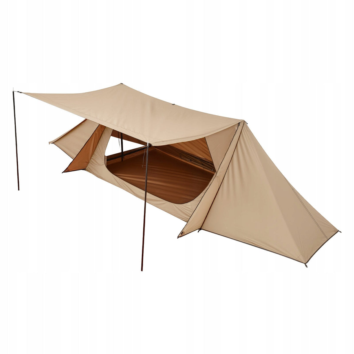 VEVOR LIGHTWEIGHT CAMPING TENT WITH STOVE JACK AND 2 POLES