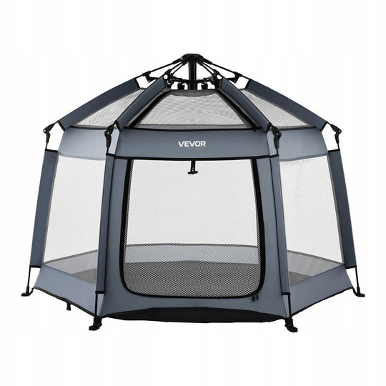 VEVOR PROFESSIONAL BABY PLAYPEN 150X150X106 CM WITH CANOPY