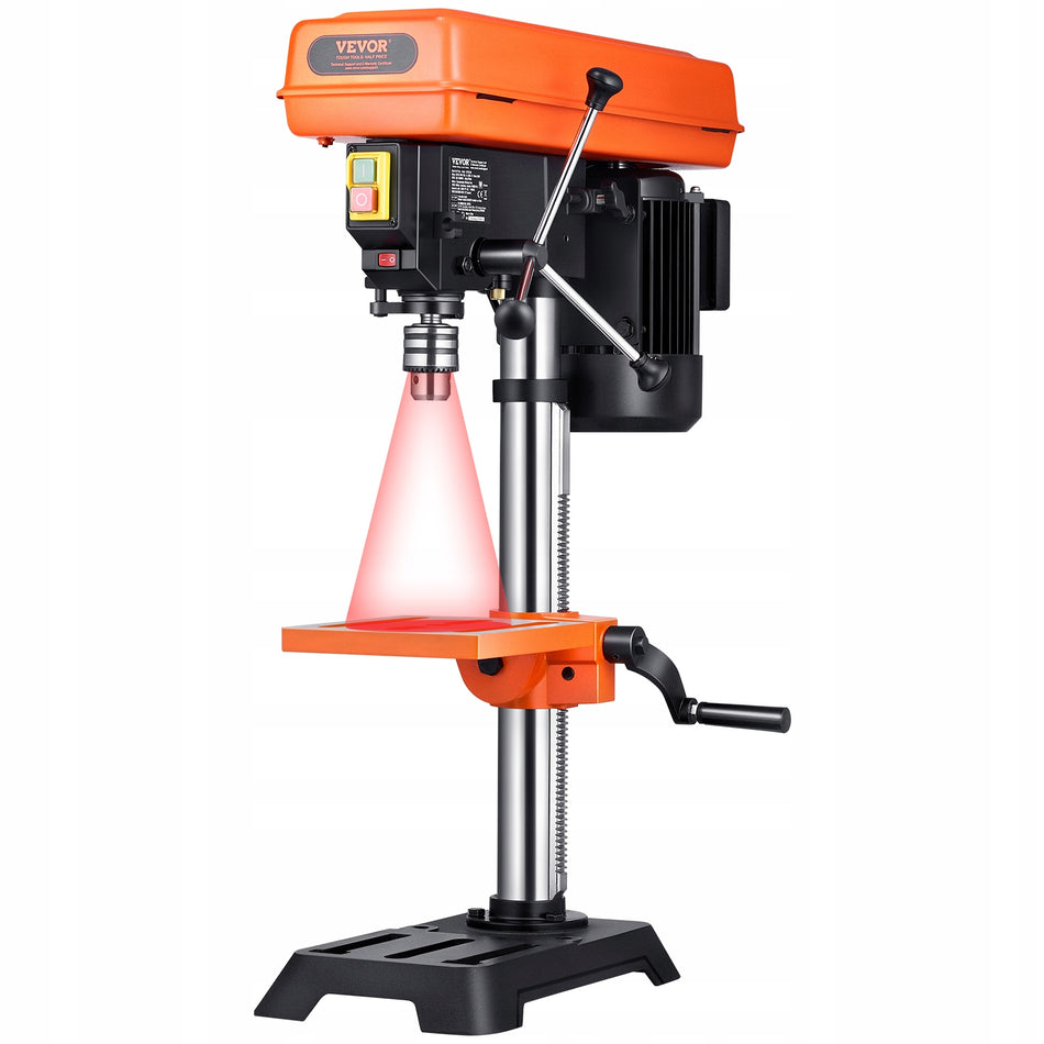 VEVOR BENCH DRILL 254 MM 550W INDUCTION MOTOR 5-SPEED PRECISION