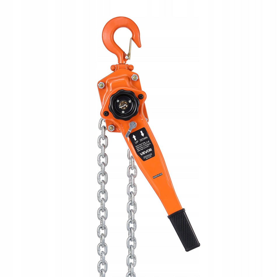 LEVER HOIST VEVOR 1.5T MANUAL CHAIN G80 WESTON BRAKE 3M