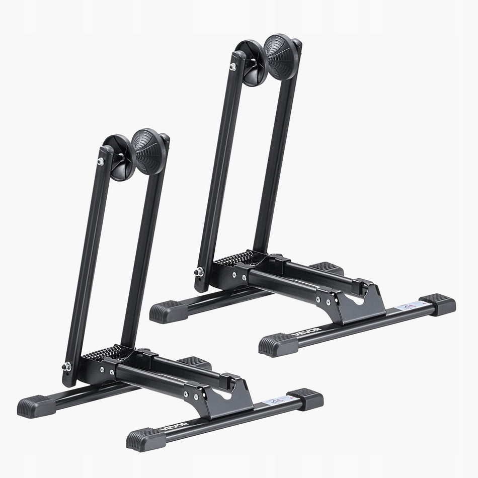 VEVOR BICYCLE RACK 2 PIECES FOLDABLE ADJUSTABLE COMPACT BLACK