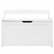 VEVOR KIDS BENCH WITH STORAGE, WOODEN, WHITE, STURDY