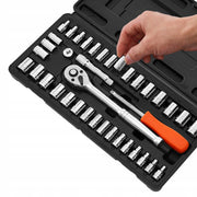 VEVOR SOCKET WRENCH SET 39 PIECES 9.5 & 6.4 MM PREMIUM CASE
