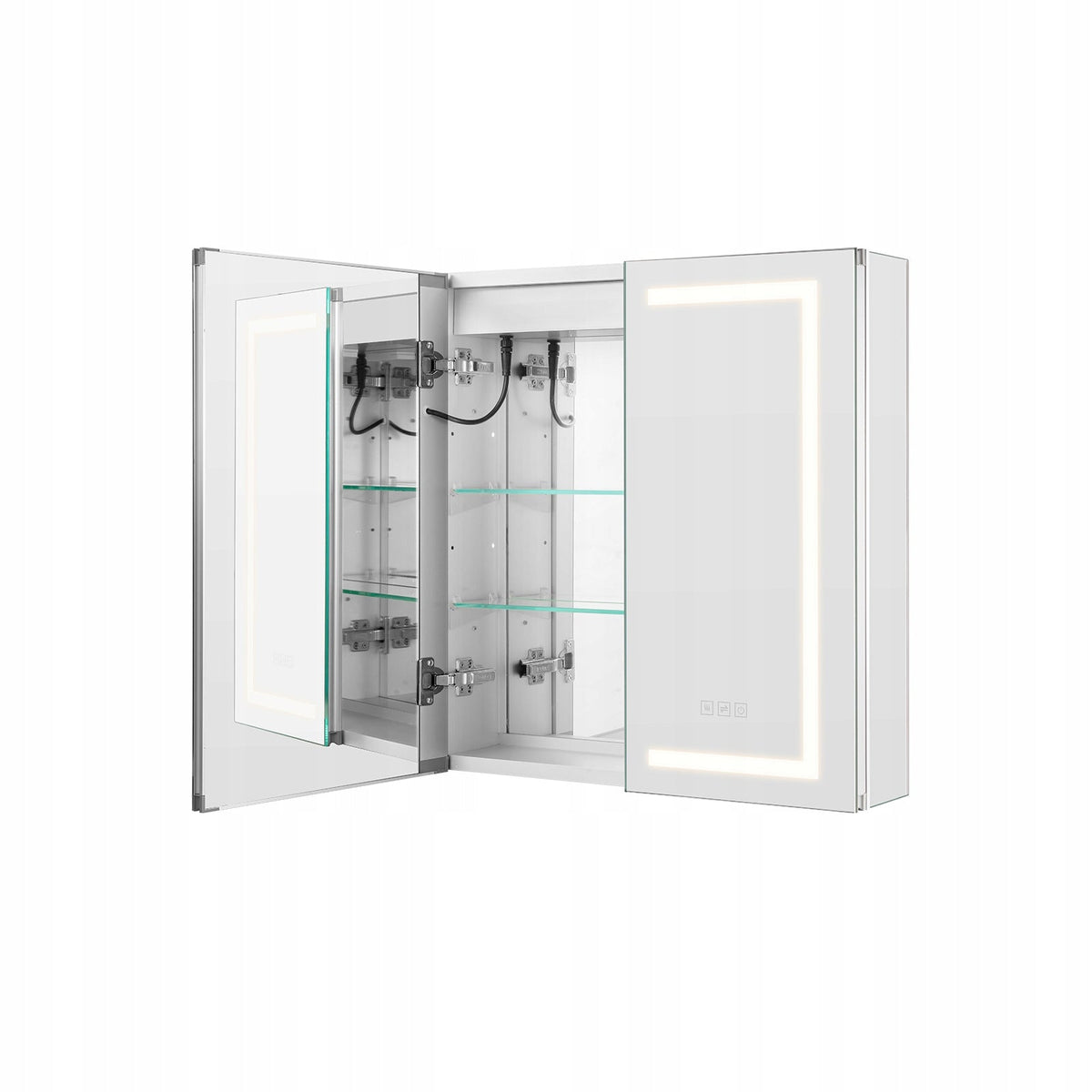 VEVOR PROFESSIONAL LED MIRROR BATHROOM CABINET 65X65 CM WITH TOUCH CONTROL