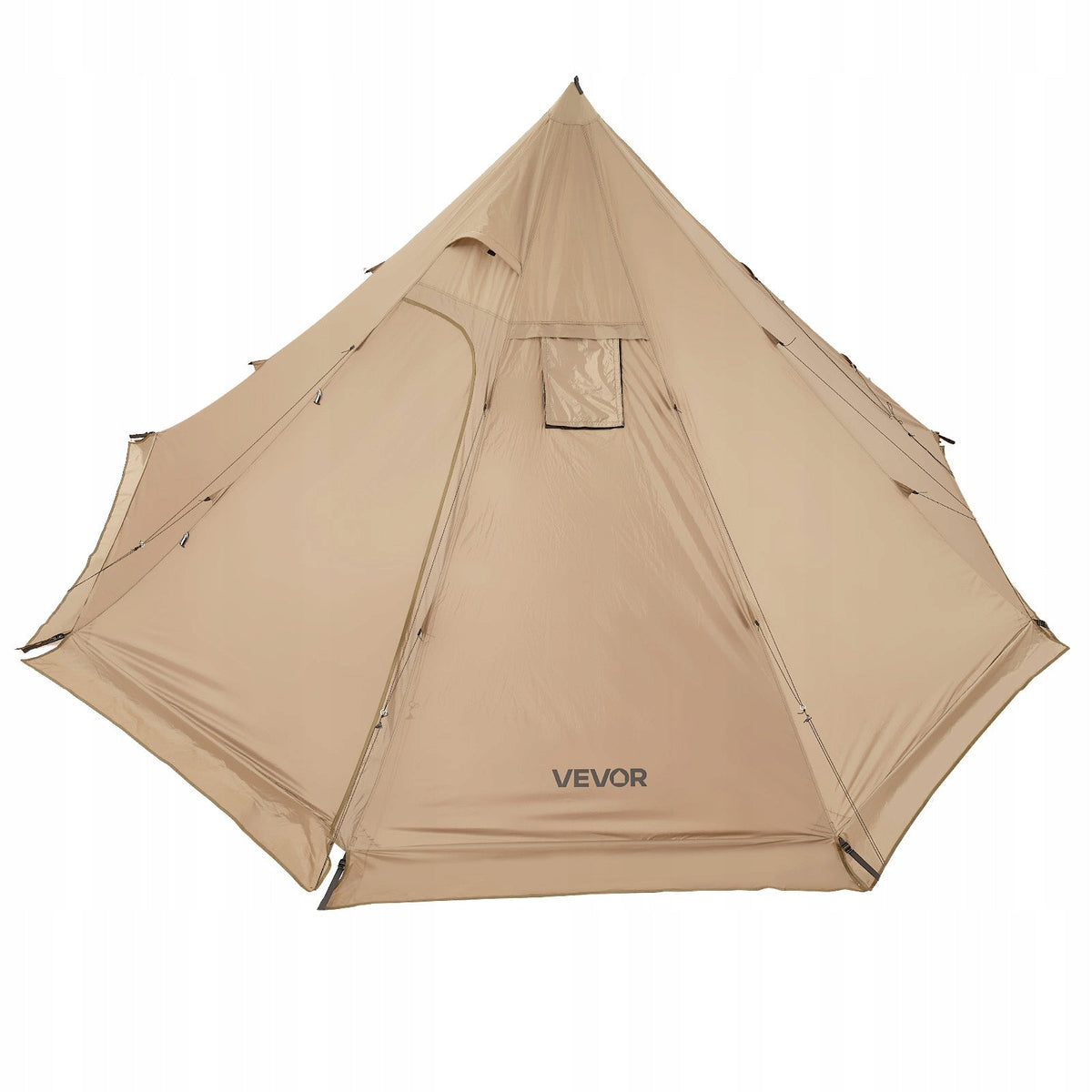 VEVOR TIPI 4-PERSON WATERPROOF CAMPING TENT WITH POWER CONNECTION STRONG