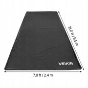 VEVOR PVC ANTI-SLIP GARAGE FLOOR MAT 2.4X5.5X0.03M WITH SQUEEGEE AND TAPE