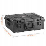 VEVOR WATERPROOF HARD CASE IP67 WITH PRE-CUT FOAM AND PULL-OUT HANDLE