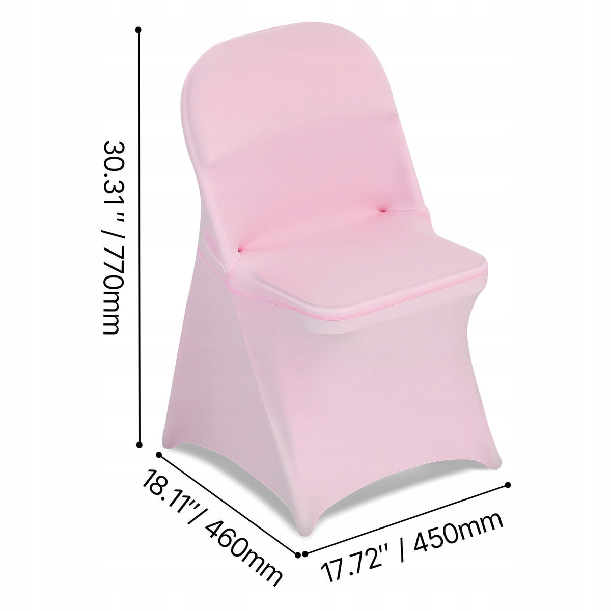 VEVOR CHAIR COVERS 50 PCS STRETCH CHAIR COVERS PINK FOR CHAIRS