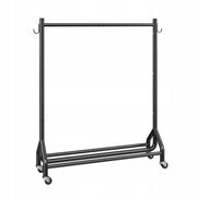 VEVOR PROFESSIONAL ROLLING CLOTHES RACK WITH ROD AND HOOKS 90KG