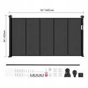 VEVOR FOLDABLE BABY GATE 87 CM BLACK MESH ADJUSTABLE STRONG