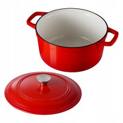 VEVOR 5.68L CAST IRON ENAMELED DUTCH OVEN FOR BAKING BREAD DURABLE SOLID